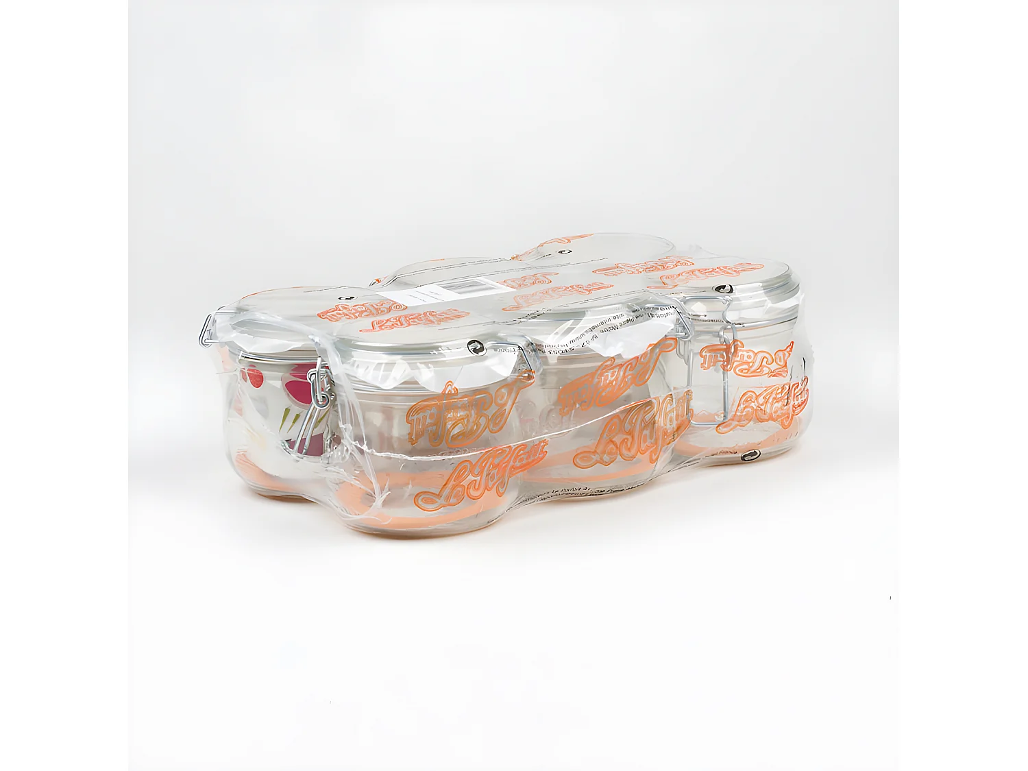 Lot 6 Bocaux Lp Super 500 Ml D.85mm