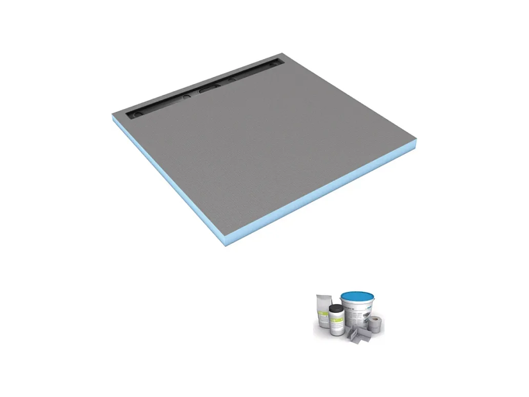 Receveur de douche à carreler 120 x 120 cm WEDI Fundo Riolito Neo + Kit d'étanchéité