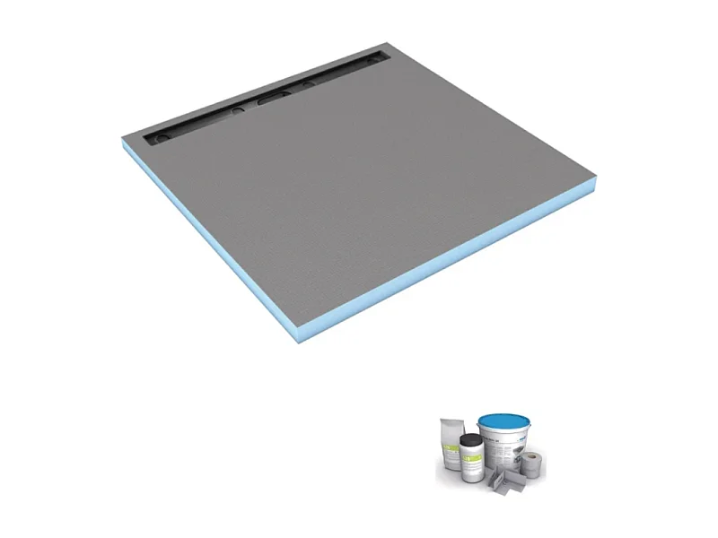 Receveur de douche à carreler 90 x 90 cm WEDI Fundo Riolito Neo + Kit d'étanchéité