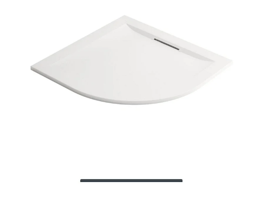 Pack receveur de douche antidérapant 90 x 90 JACOB DELAFON Flight Pure quart de rond blanc + Kit d'étanchéité WEDI + Pieds