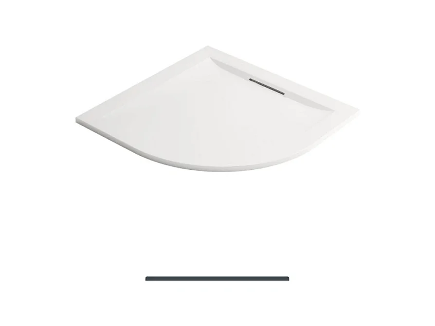 Pack receveur de douche antidérapant 90 x 90 JACOB DELAFON Flight Pure quart de rond blanc + Kit d'étanchéité WEDI + Pieds