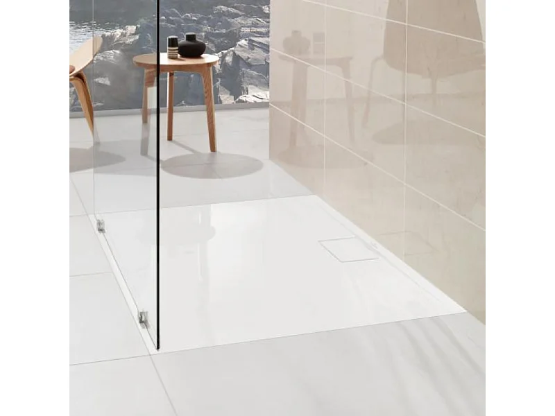 Pack receveur de douche antidérapant 90 x 80 VILLEROY ET BOCH Architectura Metalrim rectangle blanc + Kit d'étanchéité WEDI