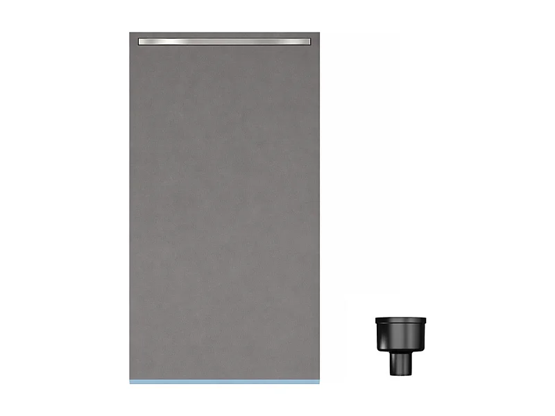 Receveur de douche à carreler 120 x 90 cm WEDI Fundo Riolito Neo + bonde verticale + barrette de finition