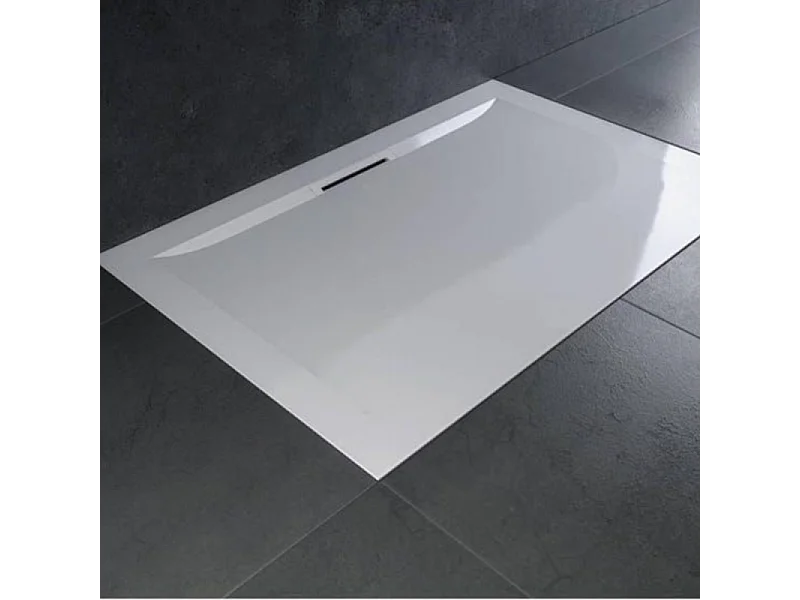 Pack receveur de douche antidérapant 90 x 90 JACOB DELAFON Flight Pure carré blanc + Kit d'étanchéité WEDI + Pieds