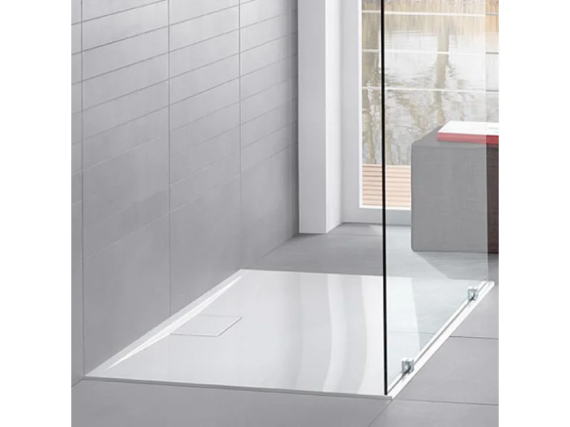 Pack receveur de douche antidérapant 160 x 90 VILLEROY ET BOCH Architectura Metalrim rectangle blanc + Kit d'étanchéité WEDI