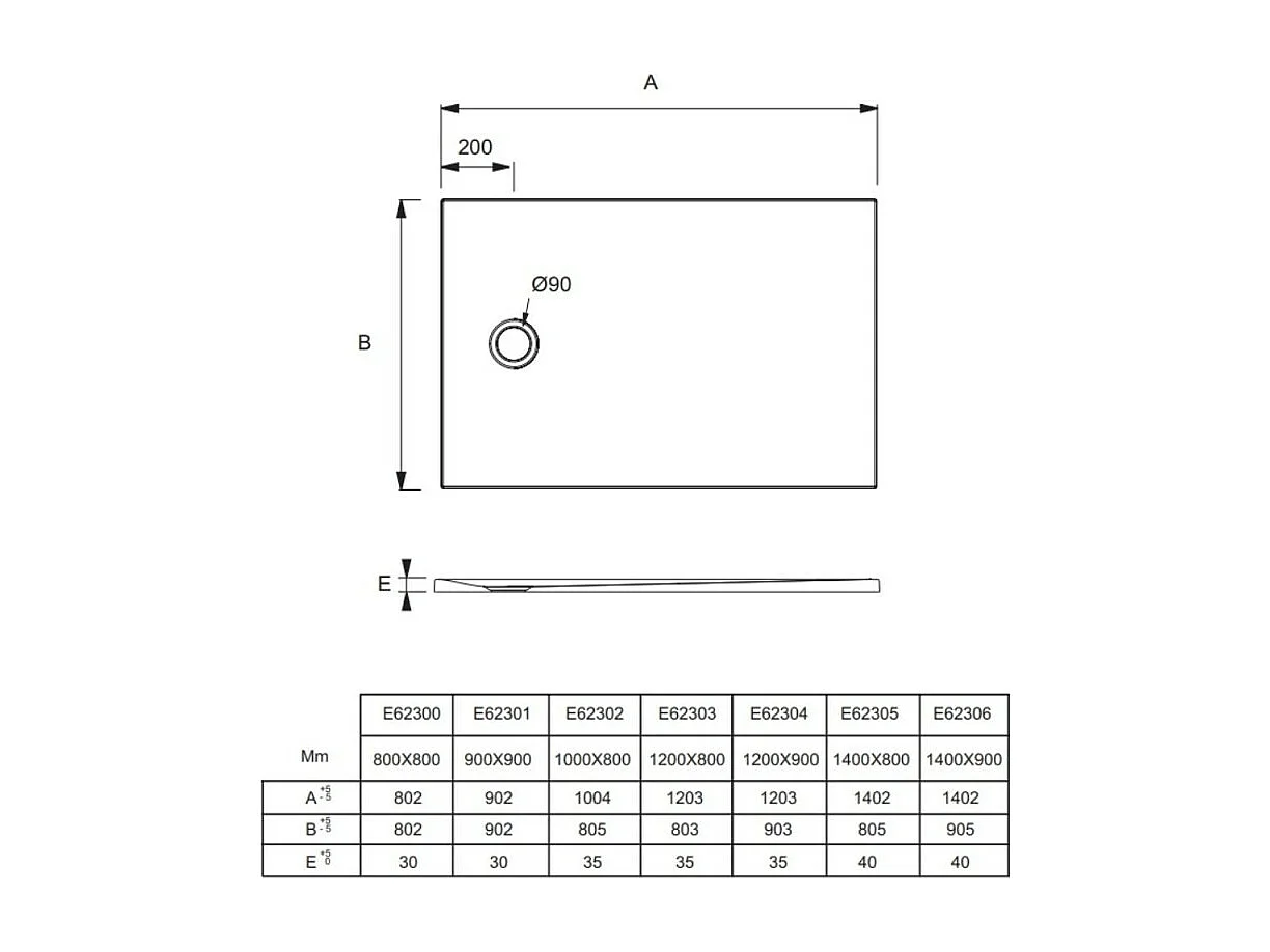 Pack receveur de douche 140 x 80 JACOB DELAFON Ipso rectangle blanc + Kit d'étanchéité WEDI