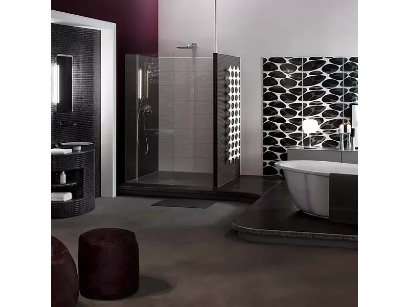 Receveur de douche à carreler 90 x 75 WEDI Fundo Primo rectangle écoulement centré + bonde horizontale