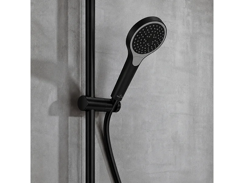 VILLEROY & BOCH Verve Showers Rociador de ducha de 3 chorros negro mate
