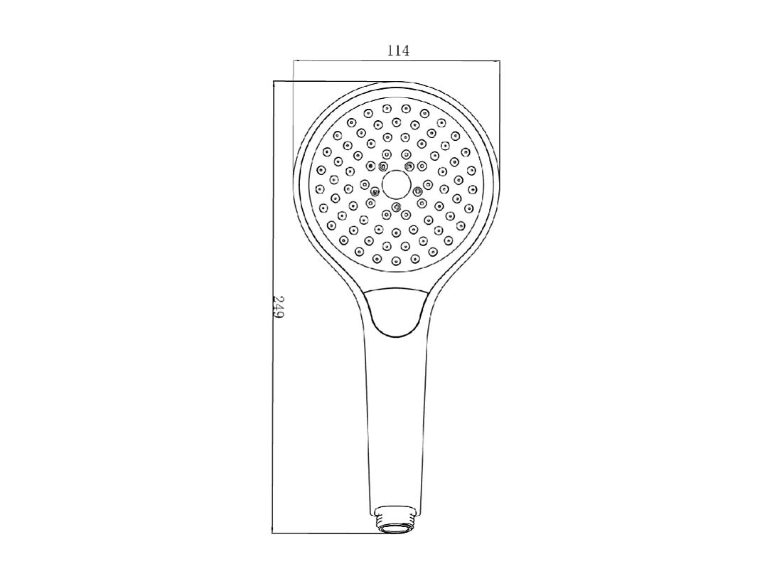 VILLEROY & BOCH Verve Showers Rociador de ducha de 3 chorros negro mate