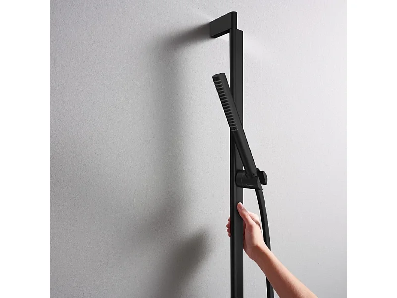 HANSGROHE Pulsify S 100 EcoSmart rociador de ducha negro mate