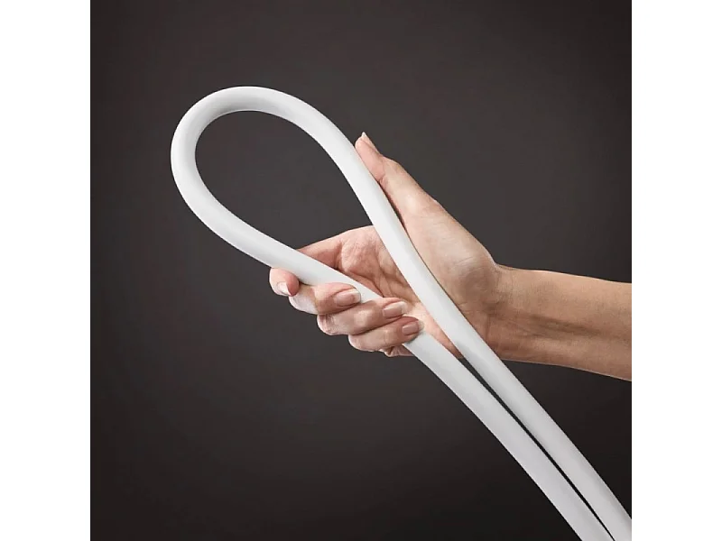 Pommeau de douche HANSGROHE Raindance Select S EcoSmart 120 3 jets + flexible HANSGROHE Isiflex blanc mat 160 cm