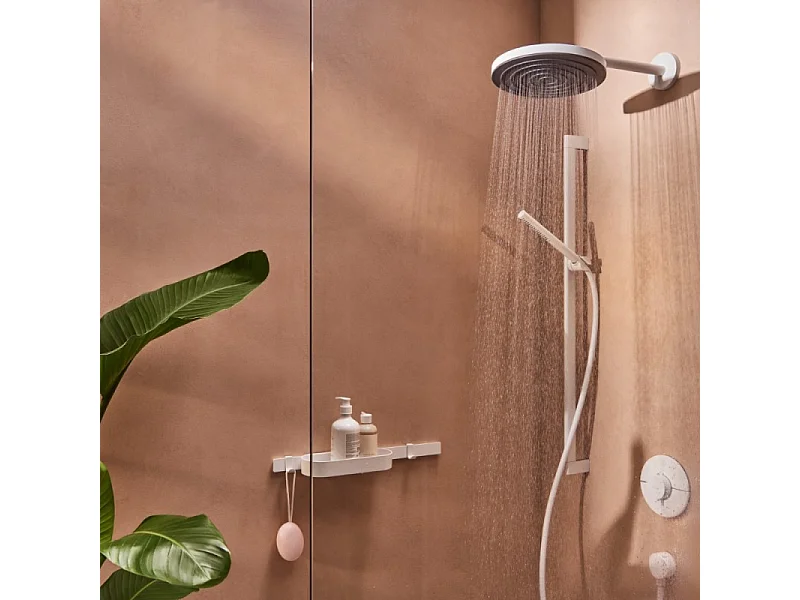 Pommeau de douche HANSGROHE Pulsify S 100 EcoSmart blanc mat