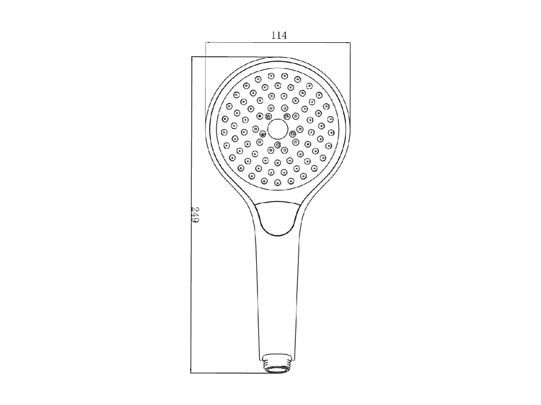Pomme de douche 3 jets VILLEROY & BOCH Verve Showers Or brossé