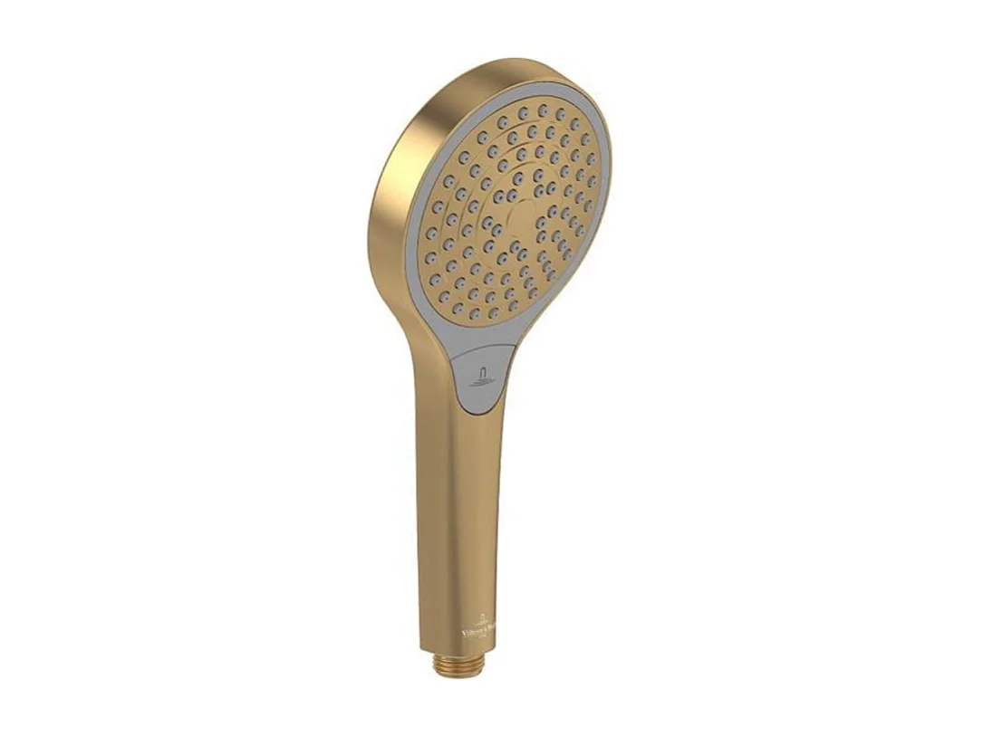 VILLEROY & BOCH Verve Showers Rociador de ducha de 3 chorros en oro cepillado
