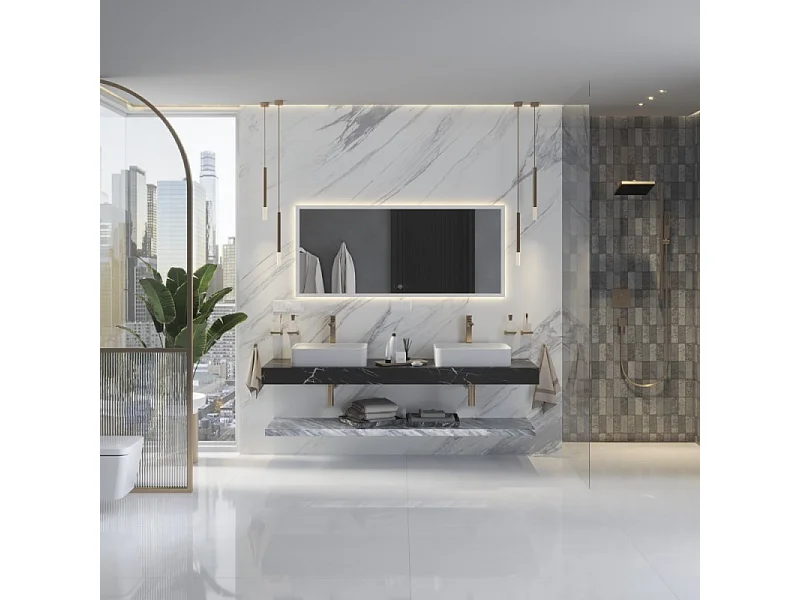 Pommeau de douche HANSGROHE Pulsify E 100 EcoSmart bronze brossé