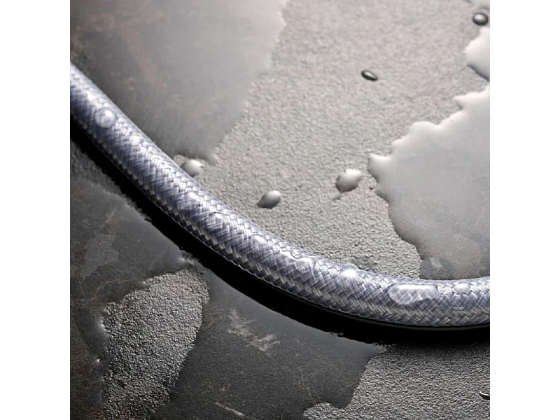 Pommeau de douche HANSGROHE Pulsify E 100 EcoSmart chromé + flexible de douche HANSGROHE Designflex 200 cm chromé