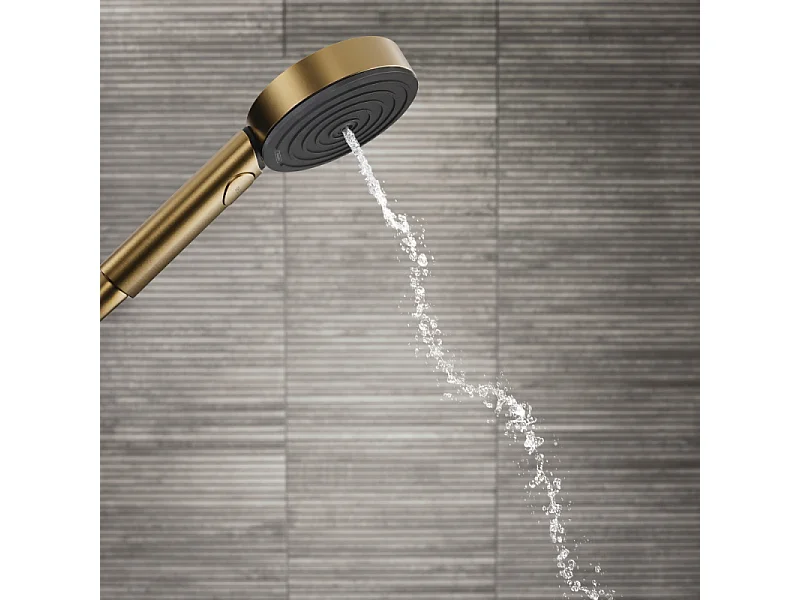 Pommeau de douche HANSGROHE Pulsify Select S 105 EcoSmart 3jets bronze brossé