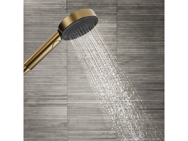Pommeau de douche HANSGROHE Pulsify Select S 105 EcoSmart 3jets bronze brossé