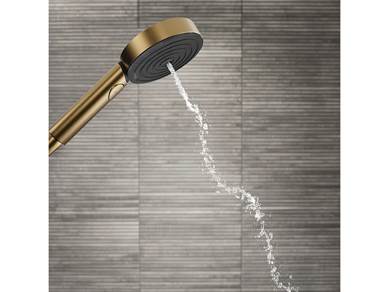 Pommeau de douche HANSGROHE Pulsify Select S 105 EcoSmart 3jets bronze brossé