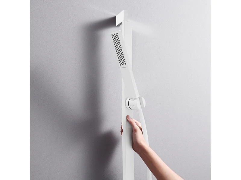 Pommeau de douche HANSGROHE Pulsify E 100 EcoSmart blanc mat