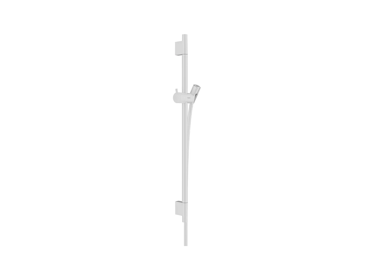 Barre de douche HANSGROHE Unica S Puro 65 cm avec flexible Blanc mat
