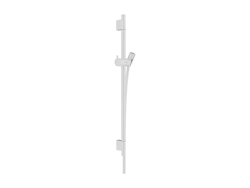 Barre de douche HANSGROHE Unica S Puro 65 cm avec flexible Blanc mat