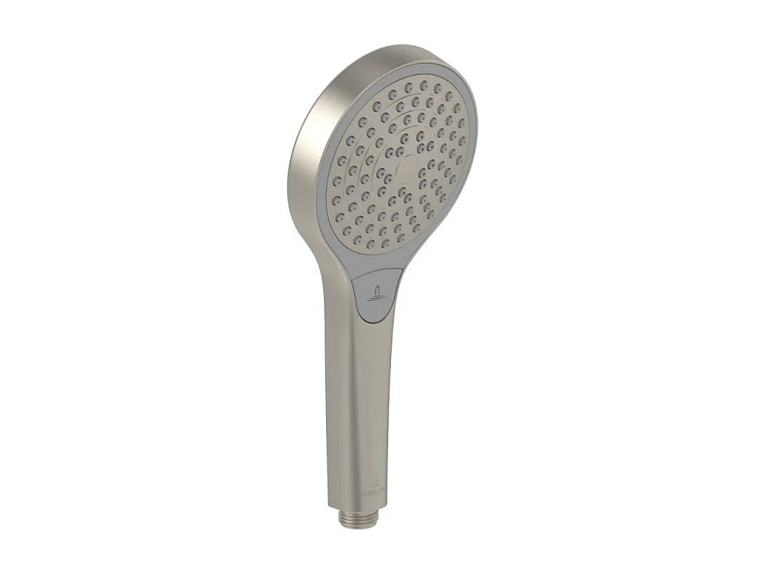 VILLEROY & BOCH Verve Showers Rociador de ducha de 3 chorros de níquel cepillado mate