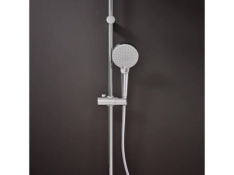 Pommeau de douche HANSGROHE Vernis Blend 100 EcoSmart Vario chromé + flexible de douche 1,60 m HANSGROHE Isiflex chromé