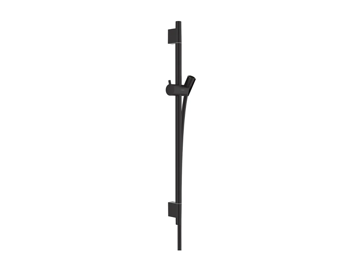 Barre de douche HANSGROHE Unica S Puro 65 cm avec flexible Noir mat
