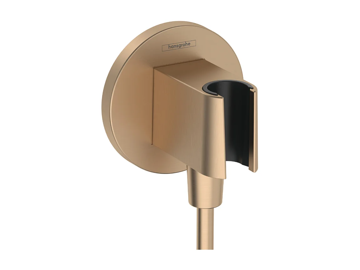 Support pommeau de douche HANSGROHE FixFit S bronze brossé