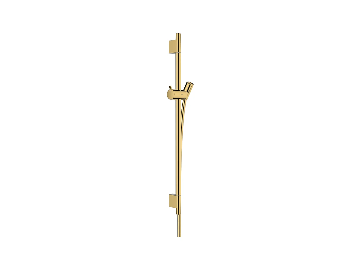 Barre de douche HANSGROHE Unica S Puro 65 cm avec flexible Aspect doré poli