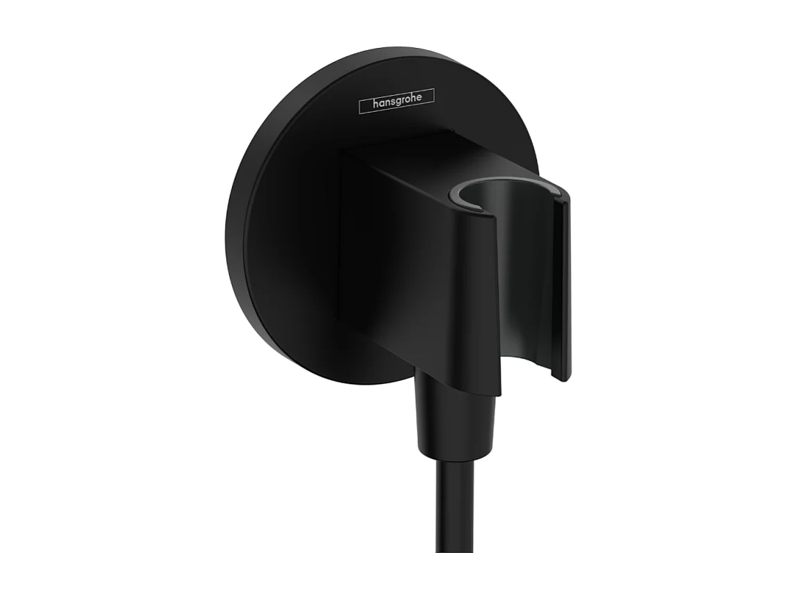 HANSGROHE FixFit S soporte para cabezal de ducha negro mate