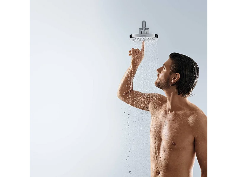 Colonne de douche thermostatique encastrée HANSGROHE Croma Select E + nettoyant Briochin
