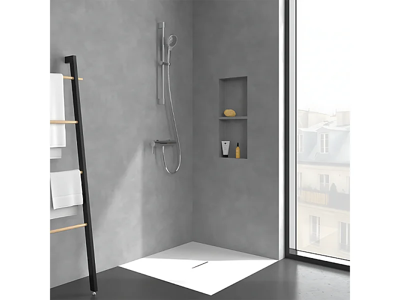 Mitigeur mécanique douche VILLEROY ET BOCH Dawn Chrome + Ensemble de douche VILLEROY ET BOCH Verve Showers 3 jets