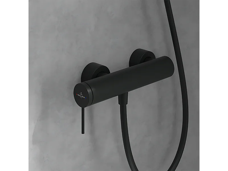 Mitigeur mécanique douche VILLEROY ET BOCH Loop & Friends+ Ensemble de doucheVerve Showers 3 jets Noir mat