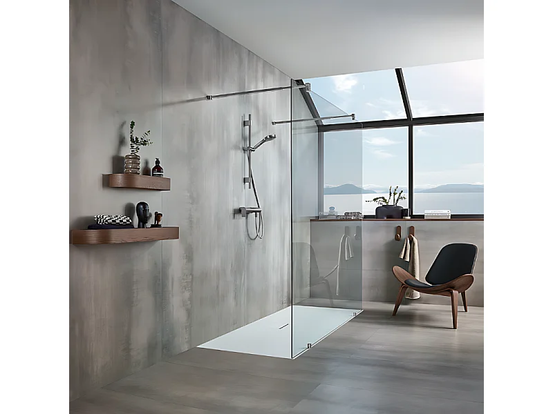 Mitigeur mécanique douche VILLEROY ET BOCH Liberty Chrome + Ensemble de douche VILLEROY ET BOCH Verve Showers 3 jets Chrome