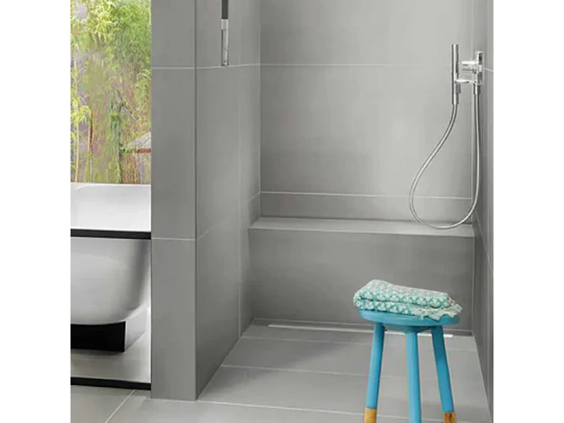 Banc de douche à carreler 90 cm WEDI Sanoasa 2 assise inclinée