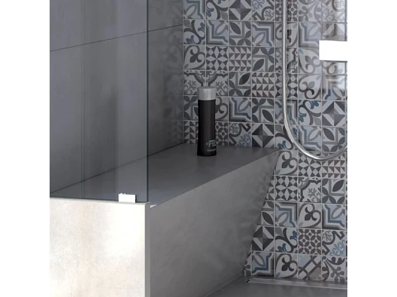 Banc de douche à carreler 90 cm WEDI Sanoasa 2 assise inclinée