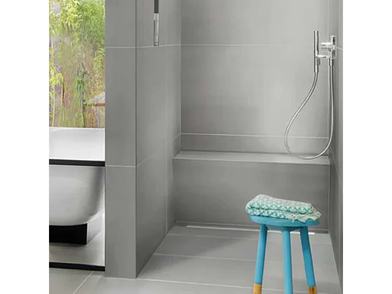 Banc de douche à carreler 90 cm WEDI Sanoasa 2 assise inclinée