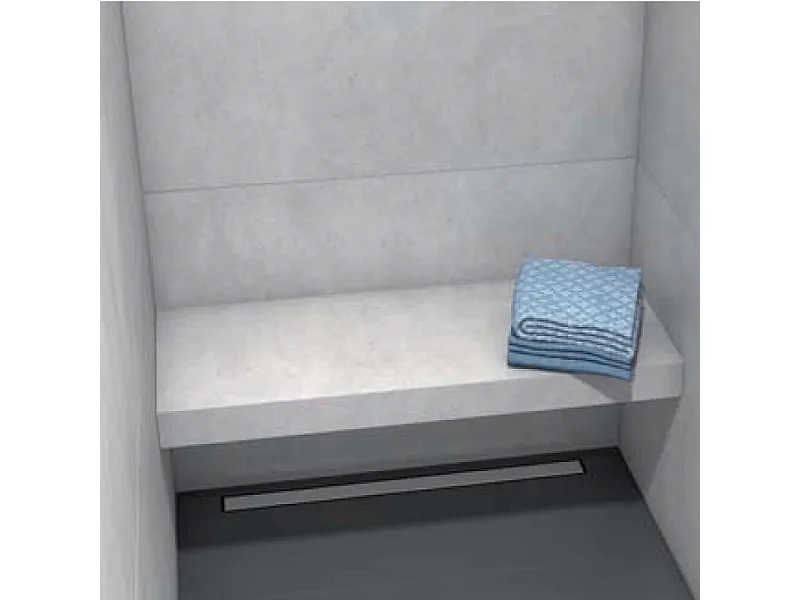 Banc de douche à carreler WEDI Sanoasa 4 suspendu assise droite