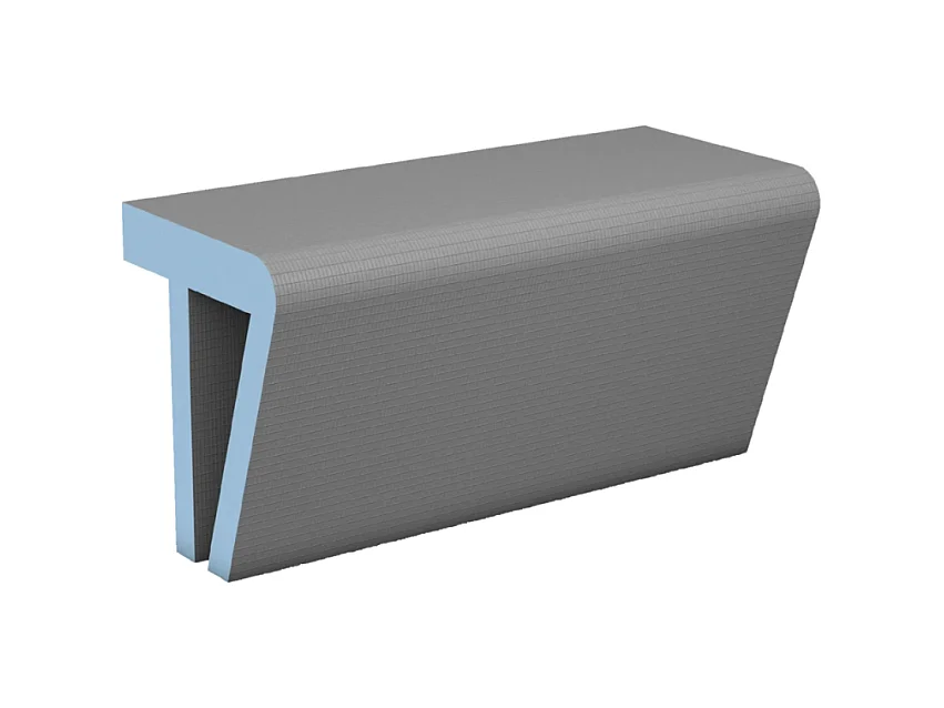 Banc de douche à carreler 90 cm WEDI Sanoasa 3 assise arrondi