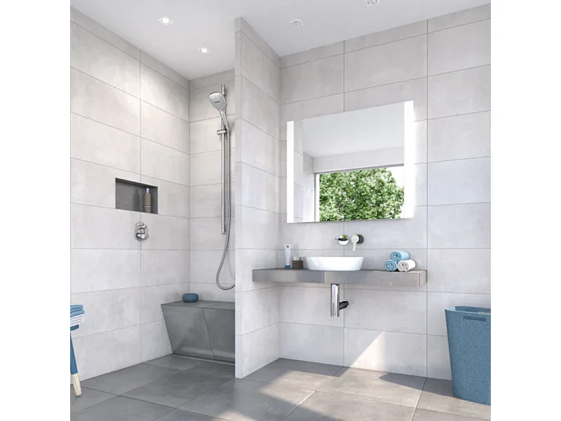 Banc de douche à carreler 120 cm WEDI Sanoasa 2 assise incliné