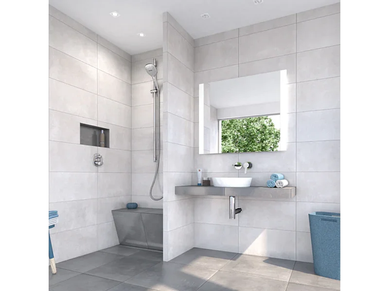 Banc de douche à carreler 120 cm WEDI Sanoasa 2 assise incliné