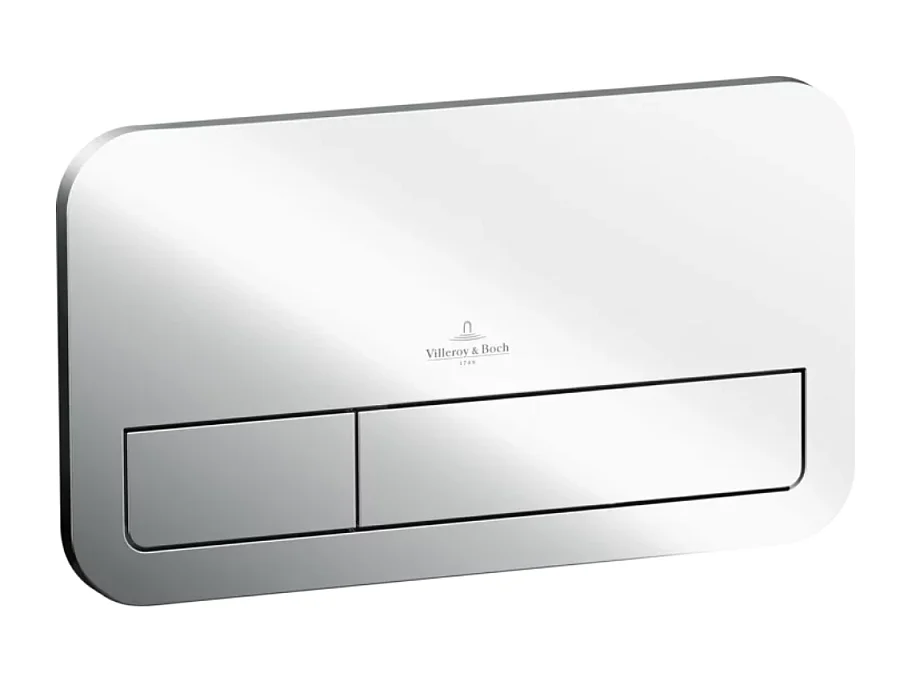 Plaque de déclenchement VILLEROY ET BOCH Vis Connect E200 chromée