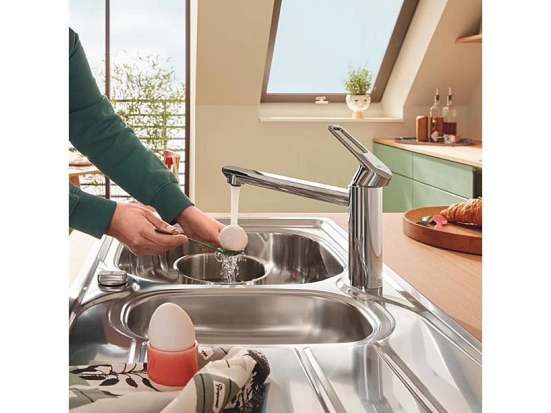 Robinet de cuisine GROHE Start Loop bec long chromé