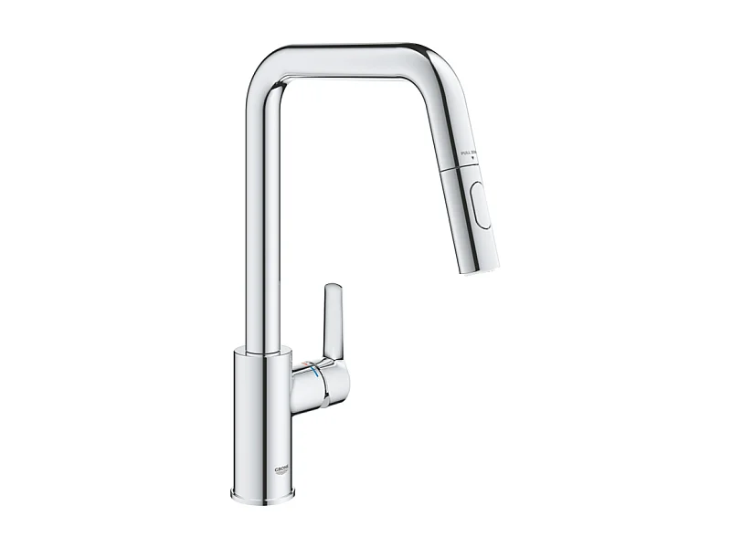 Grifo de cocina con chorro GROHE Start, caño alto cromado, 2 chorros