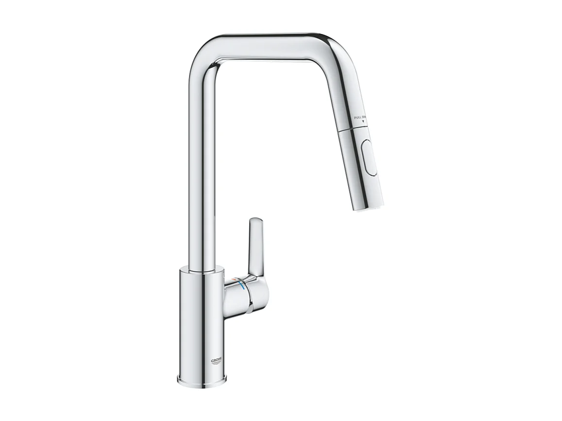Grifo de cocina con chorro GROHE Start, caño alto cromado, 2 chorros