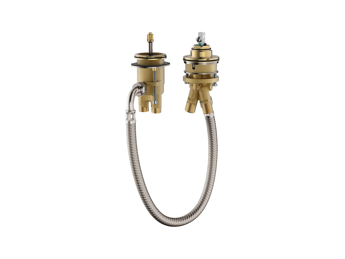 Corps d'encastrement pour mitigeur 2 trous sur bord de baignoire HANSGROHE