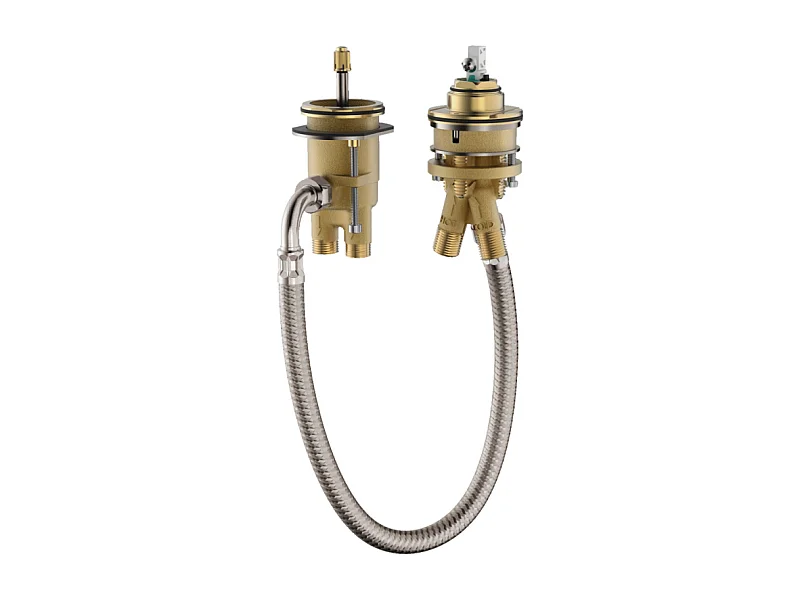 Corps d'encastrement pour mitigeur 2 trous sur bord de baignoire HANSGROHE