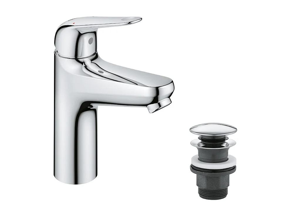 GROHE Mezclador de lavabo Swift con desagüe abierto Push cromo S
